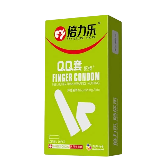 Beilile QQ Aloe Finger Condom 10pcs Aloe Lubricated Safe