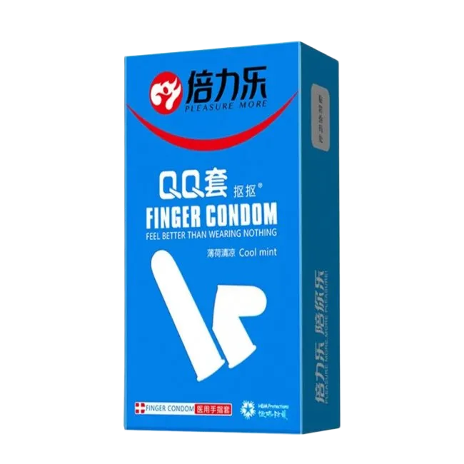 Beilile QQ Cool Mint Finger Condom Set of 10