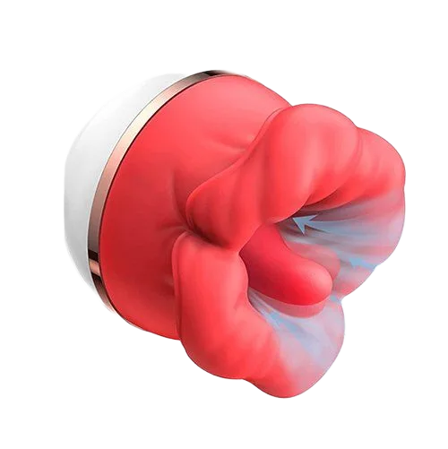 Big Mouth Rose Clitoral Licking Sucking Vibrator Red Petals