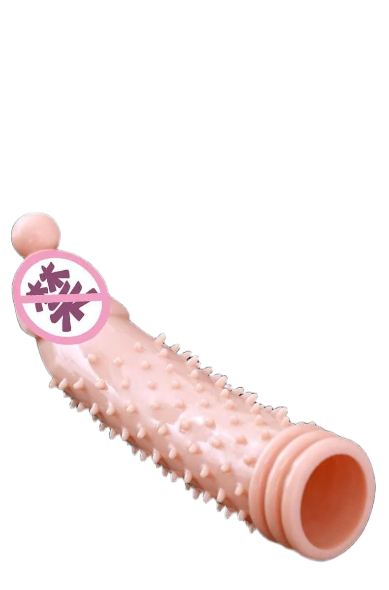 BigBaby Soft Spiked Vibrating Condom Penis Extender