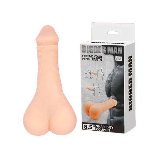 Bigger Man 8.5 Inch Soft Silicone Anal Dildo Realistic
