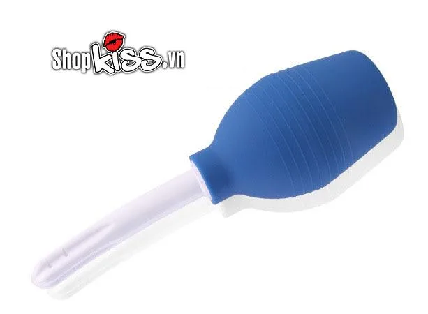 Blue Silicone Large Capacity Anal Vaginal Douche Wash Device — photo 3