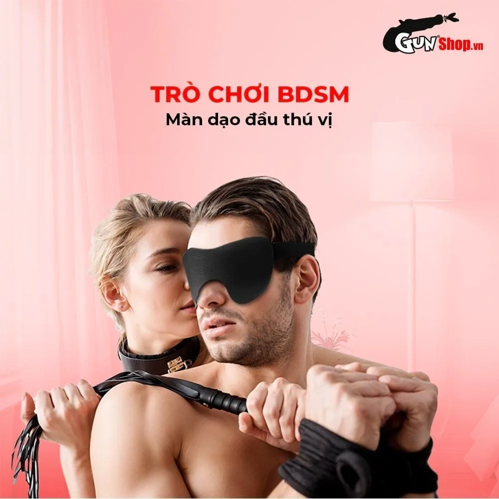 Luxury PU BDSM Blindfold Adjustable Strap Sensual — photo 7