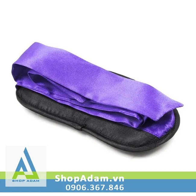 Soft Black Silk Eye Mask for Intimate Sensory Play — photo 3