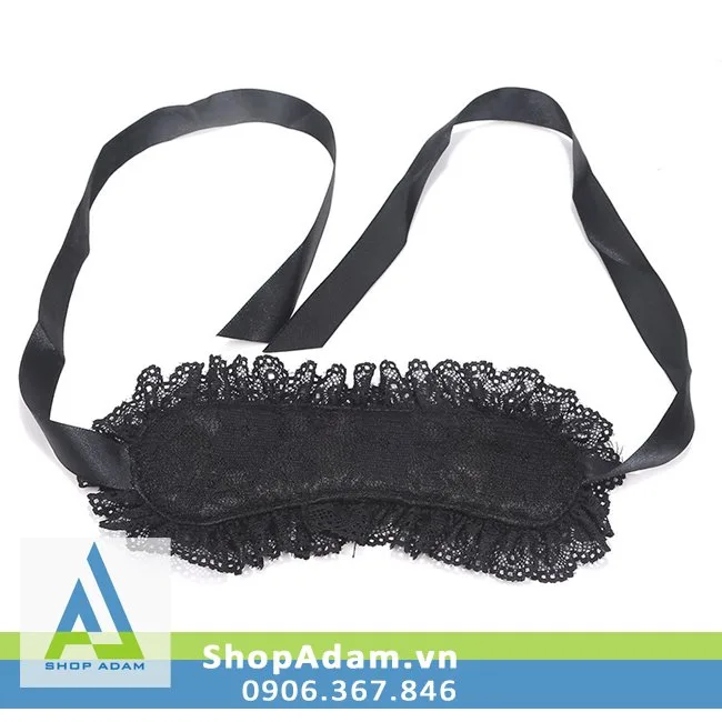 Black and Pink Soft Fabric Blindfold for Heightened Sensation — photo 3
