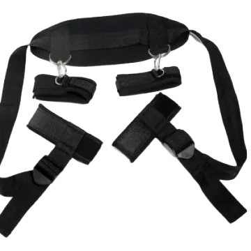 Black BDSM Strap-on Harness Durable Comfort Fit