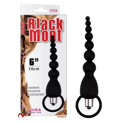 Black Mont Vibrating Anal Massage Tool for Men Women