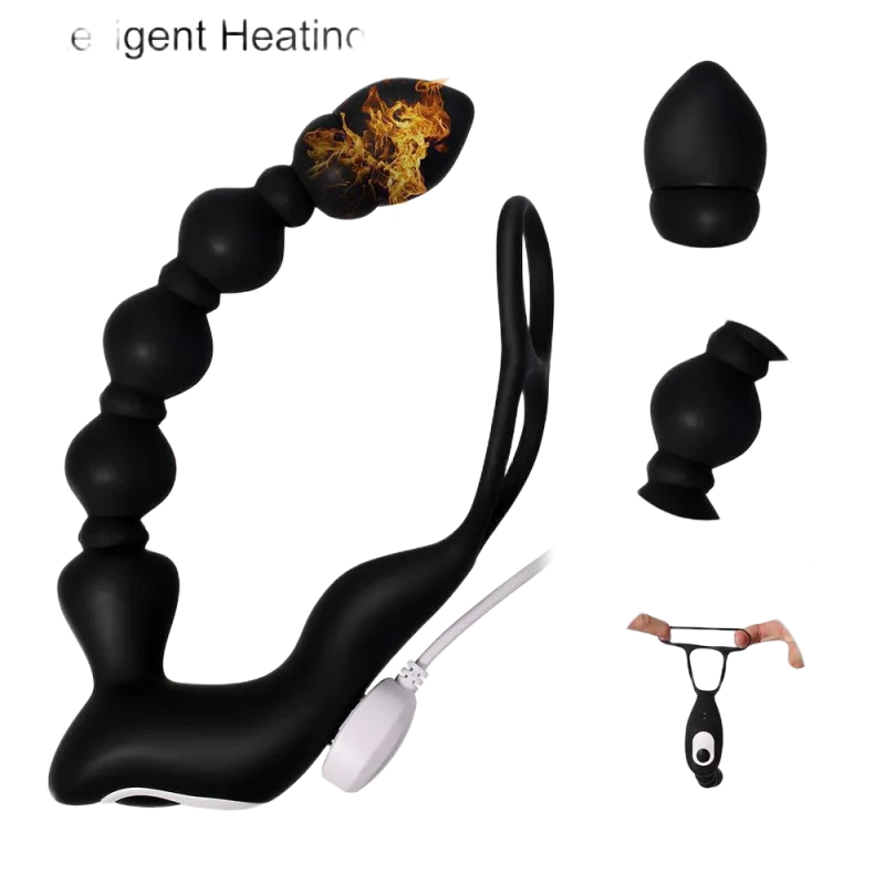 Black Remote Control Body-Safe Strap Vibrator Silicone