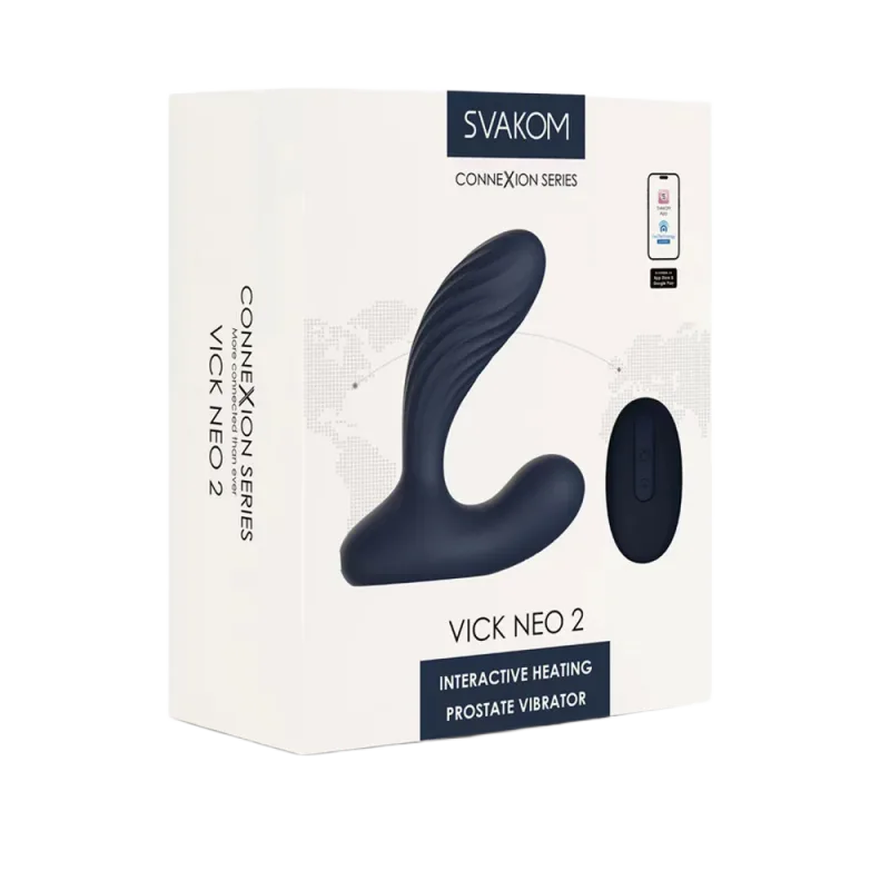 Black Silicone Heated Prostate Vibrator Phone Controlled