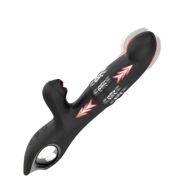 Blacki Premium Handheld Thrusting Hook Dildo for Intense Fun