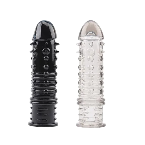 BlackVeinedTexturedDildoPremiumTPEComfort