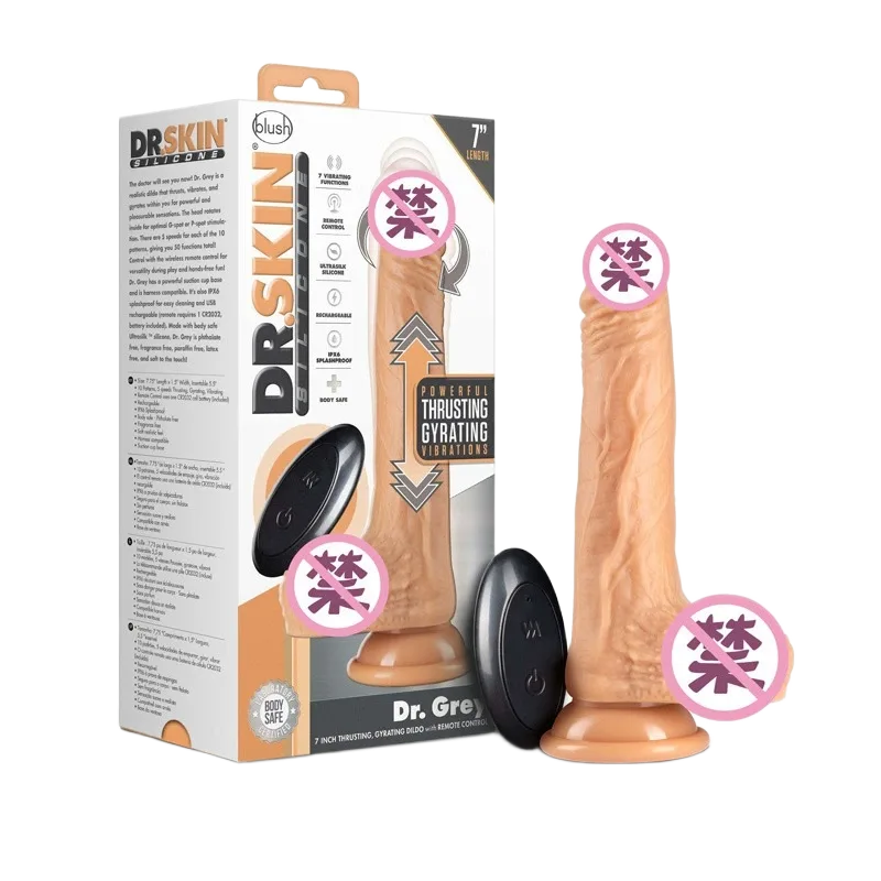 BLUSH Dr. Gray Silicone Thrusting 7inch Realistic Dildo