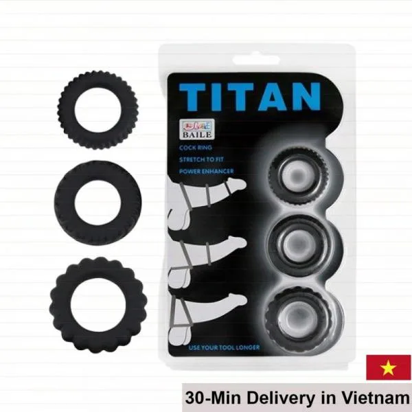 Titan 3-Pack Delay Rings Enhance Stamina & Hardness