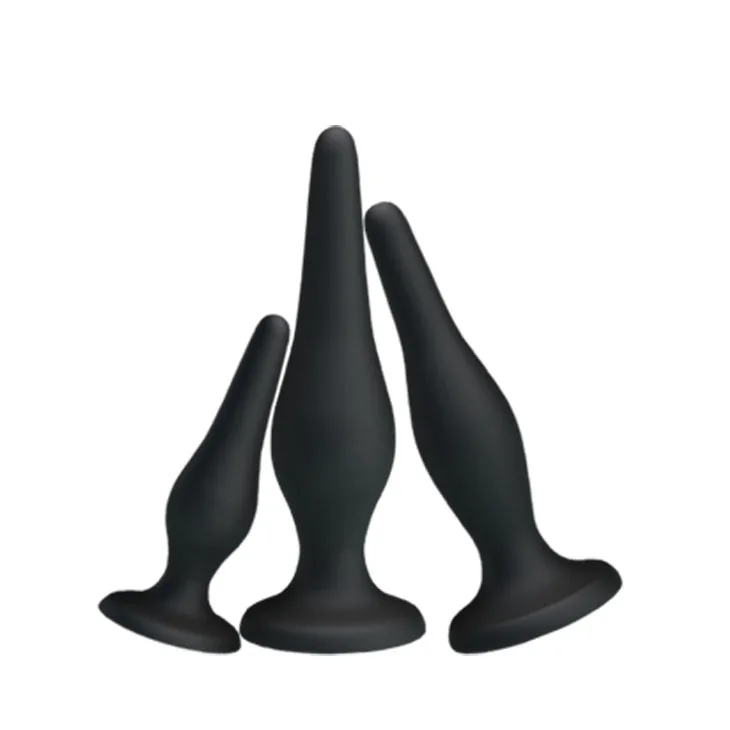 Soft Mini Anal Plug Set 3pcs Prostate Massage — photo 2