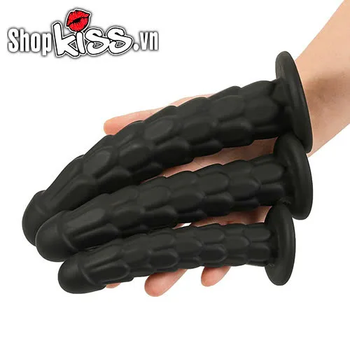 Set of 3 Silicone Fish Scale Anal Dildos Small — photo 3