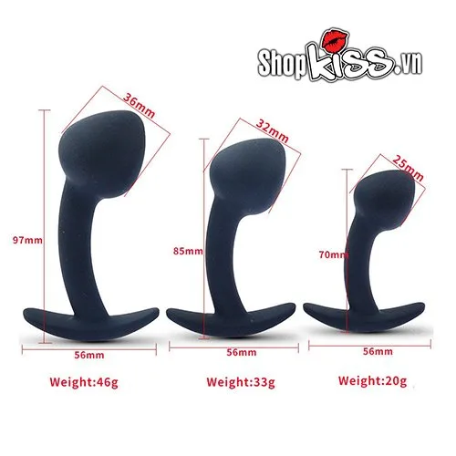Set of 3 Soft Mushroom Anal Plugs – Prostate Massager Set — photo 8