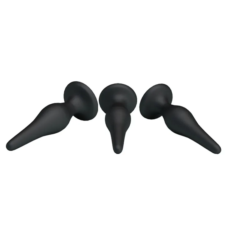 Soft Mini Anal Plug Set 3pcs HM02C Prostate Massage Silicone — photo 7
