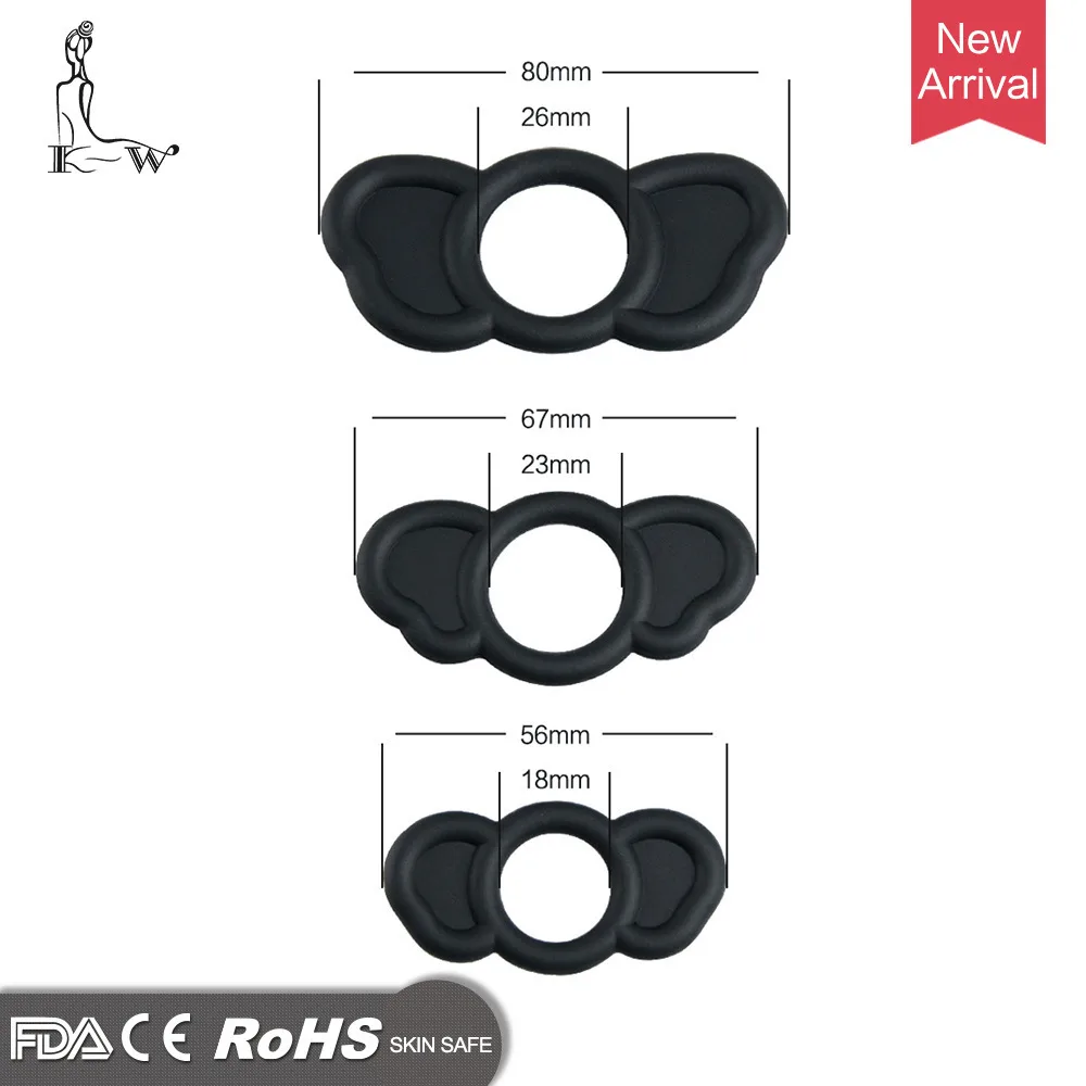 Elephant Triple Silicone Cock Rings Delay Performance Enhancer — photo 2
