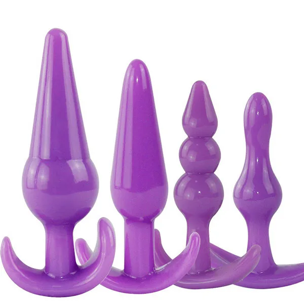 Set of 4 Silicone Butt Plugs Comfortable and Safe Anal Training — photo 2