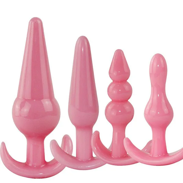 Set of 4 Silicone Butt Plugs Comfortable and Safe Anal Training — photo 3