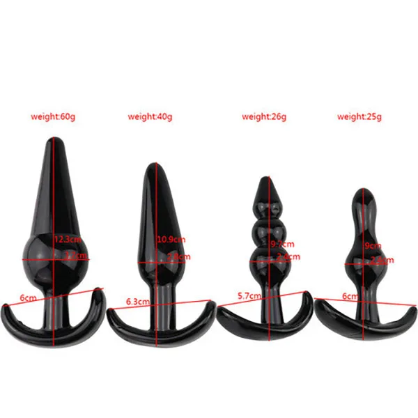 Set of 4 Silicone Butt Plugs Comfortable and Safe Anal Training — photo 4