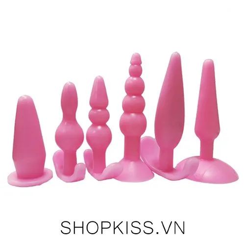 6-Piece Super Stimulating Anal Plug Kit for Couples and Gay — photo 2