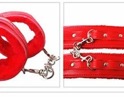 QT07 7-Piece Red BDSM Toy Set - Leather & Metal Excitement — photo 5
