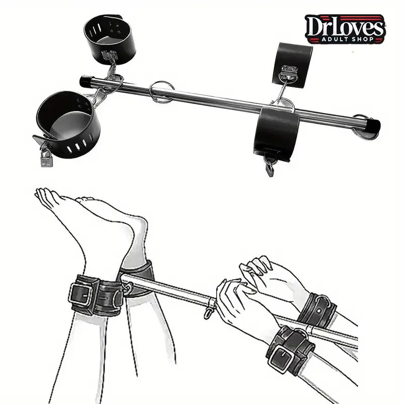 OEM BDSM Hand Foot Restraint Set With Locks Leather Soft — photo 3