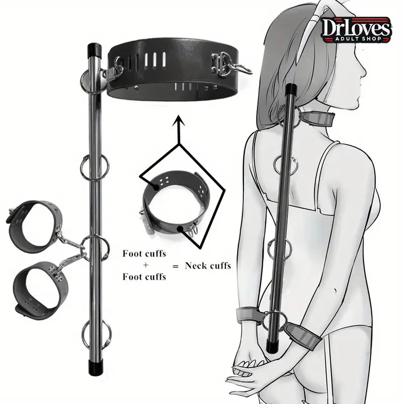 OEM BDSM Hand Foot Restraint Set With Locks Leather Soft — photo 4