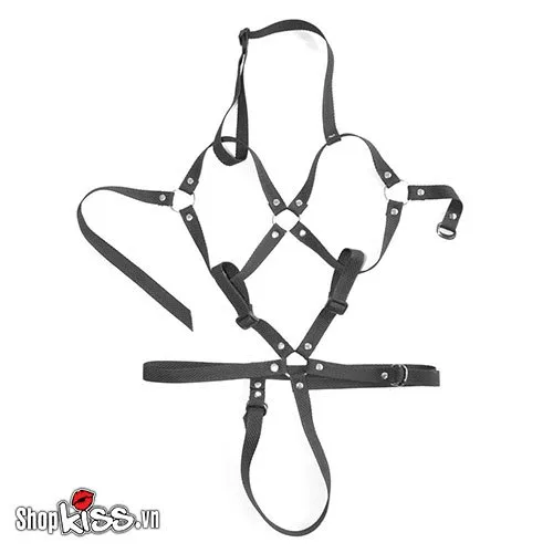 Full Body BDSM Harness Sexy Nylon Lingerie — photo 3