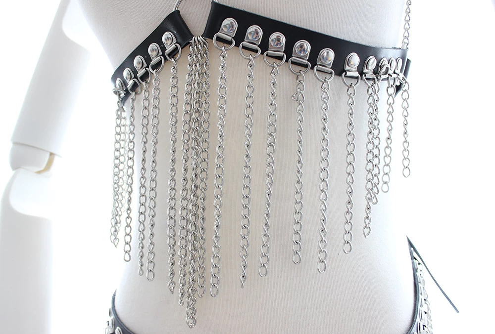 Leather Chain BDSM Erotic Costume Sexy Sensual Roleplay — photo 3