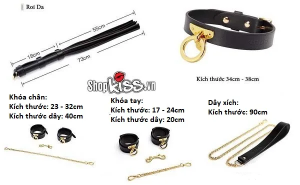 Luxury Leather BDSM Dominance Restraint Kit — photo 6