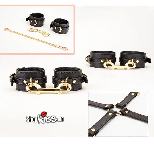 Premium BDSM Leather Cosplay Set with Bunny Mask for Couples — photo 4