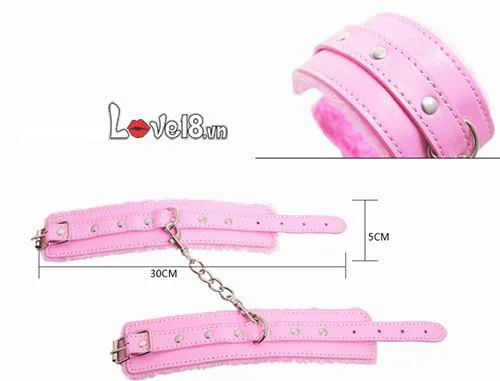 7-Piece Pink BDSM Toy Set Real Leather Metal — photo 5