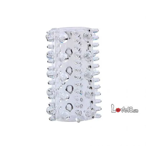 Chisa 7-Segment Transparent Girth Condom Textured Male — photo 4