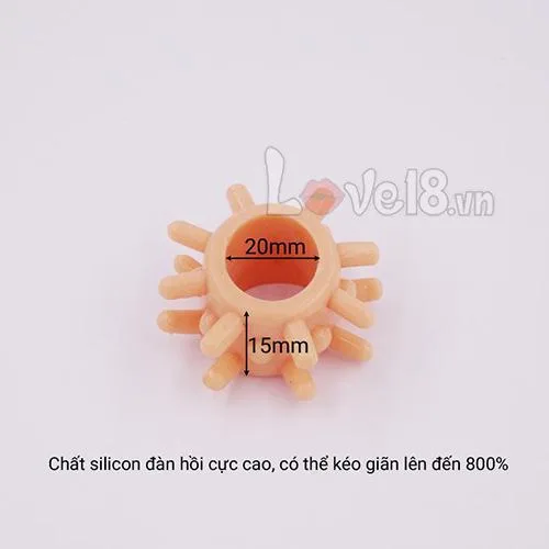 Endurance Sets Silicone Dildo Cock Ring with Spikes 2pcs — photo 4