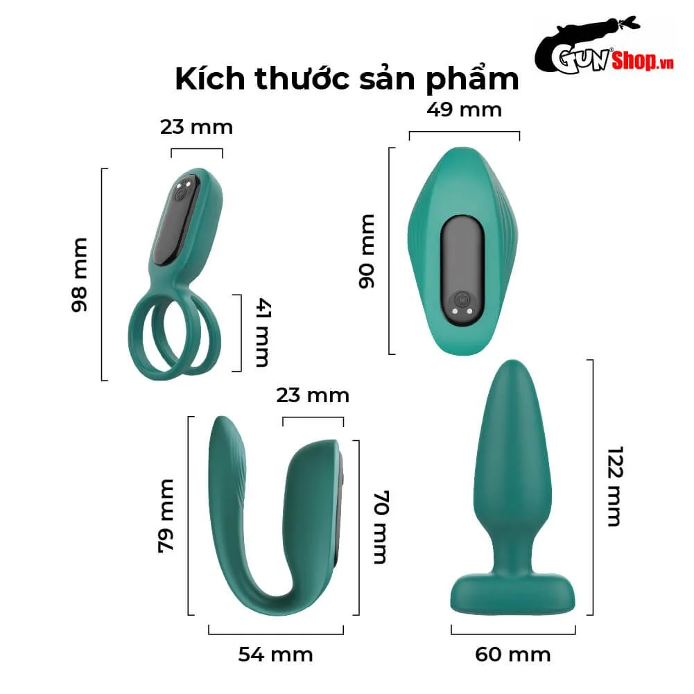 Shelly Play Passion Kit 4pcs Intense Pleasure Couple’s Stimulation Set — photo 3