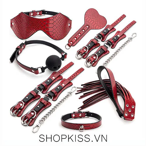 7-Piece PU Leather BDSM Restraint Kit — photo 2