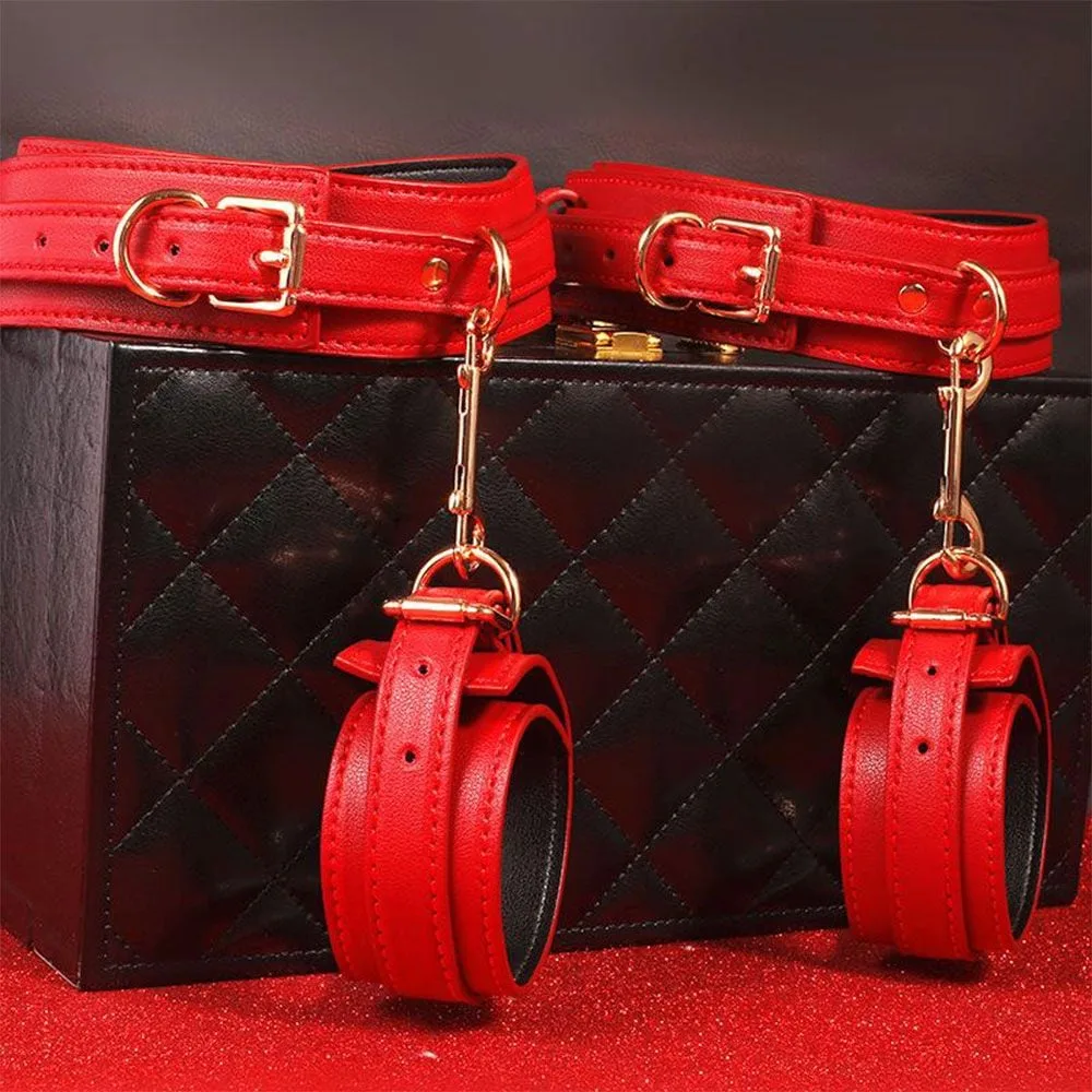 Red BDSM Sex Kit Bondage Set for Passionate Couples — photo 3