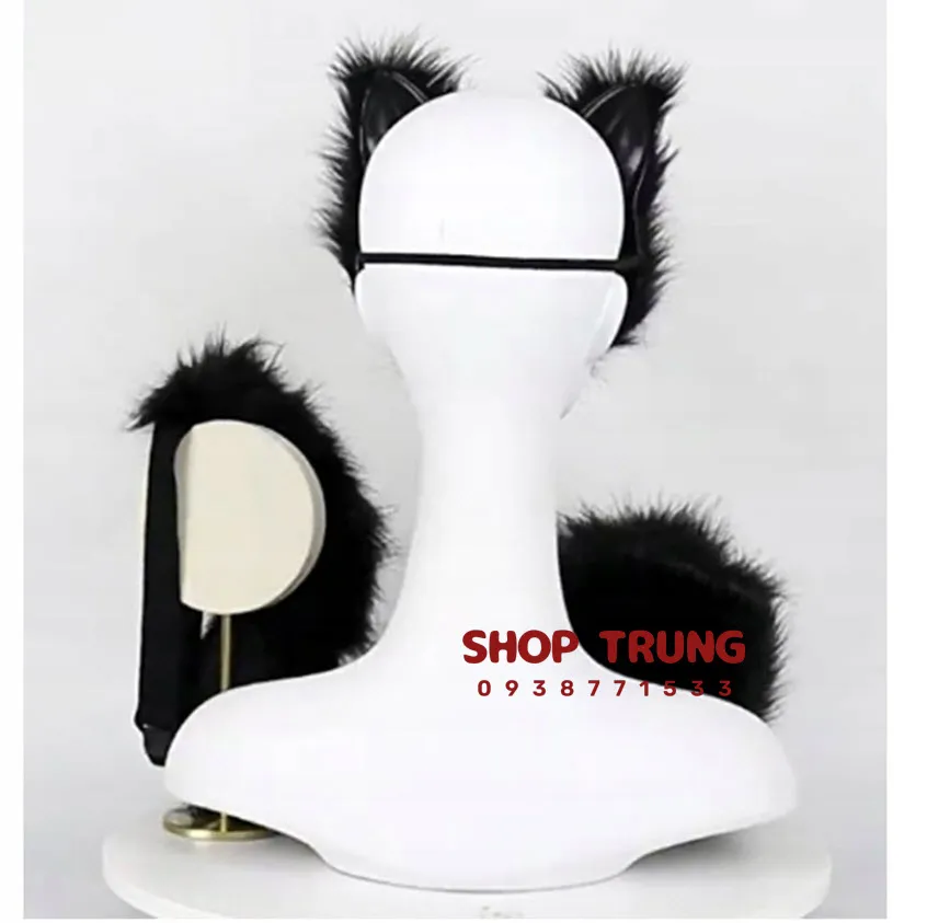Fluffy Pet Costume Adorable Furry Cosplay Kit Cat Fox Wolf Party Fun — photo 6