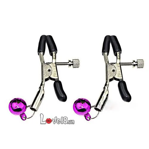 Adjustable Nipple Clamps with Bells Durable Metal BDSM — photo 3