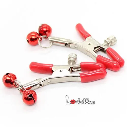 Adjustable Nipple Clamps with Bells Durable Metal BDSM — photo 5