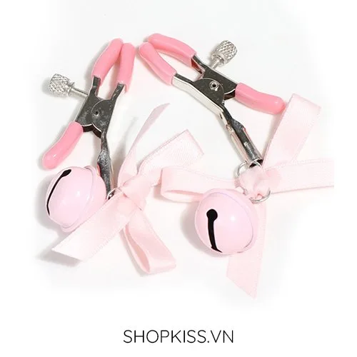 Cute Bell Nipple Clips Set Sensual Stimulating Adjustable BDSM Toy — photo 2