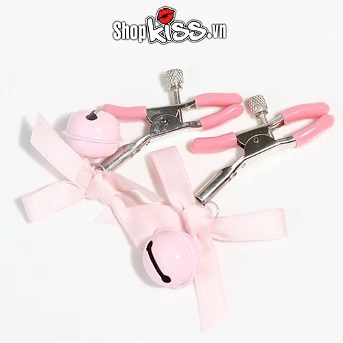 Cute Bell Nipple Clips Set Sensual Stimulating Adjustable BDSM Toy — photo 3