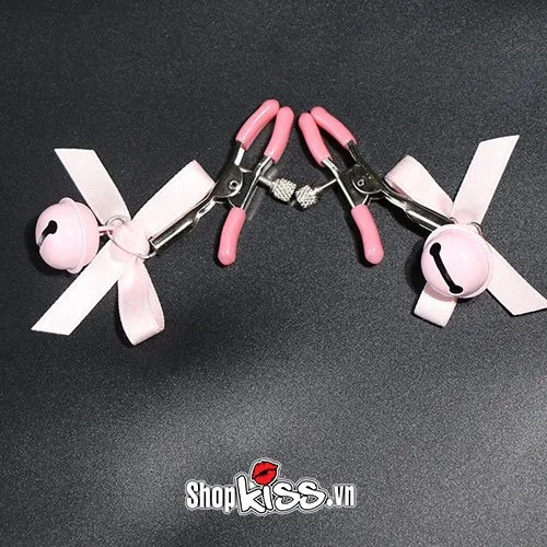Cute Bell Nipple Clips Set Sensual Stimulating Adjustable BDSM Toy — photo 5