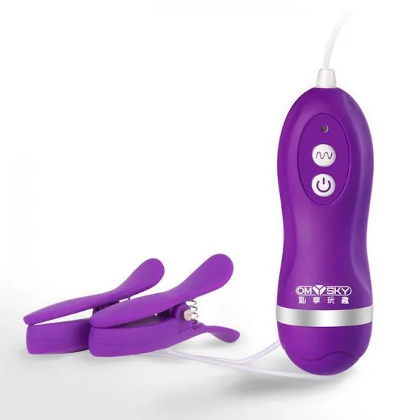 Omysky Breast Clamp Vibrator Nipple Stimulator New Air