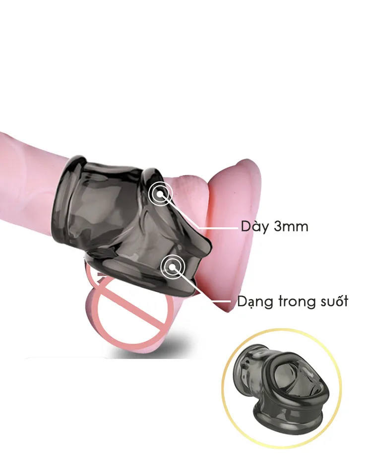 BD10G Silicone Cock Ring Delay Erection Enhancer — photo 4