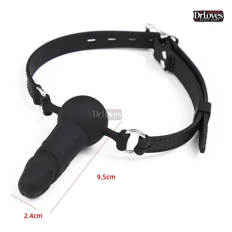BDSM Mouth Lock with Penis Ball Bondage Pleasure for Couples — photo 3