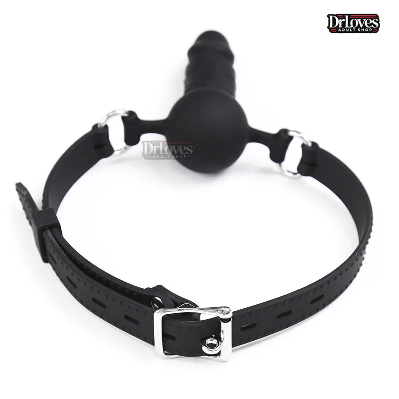 BDSM Mouth Lock with Penis Ball Bondage Pleasure for Couples — photo 4