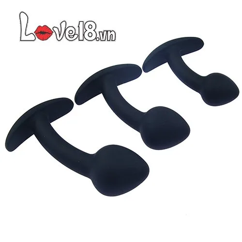 Three-Piece Men’s Anal Plug Set Silicone — photo 2
